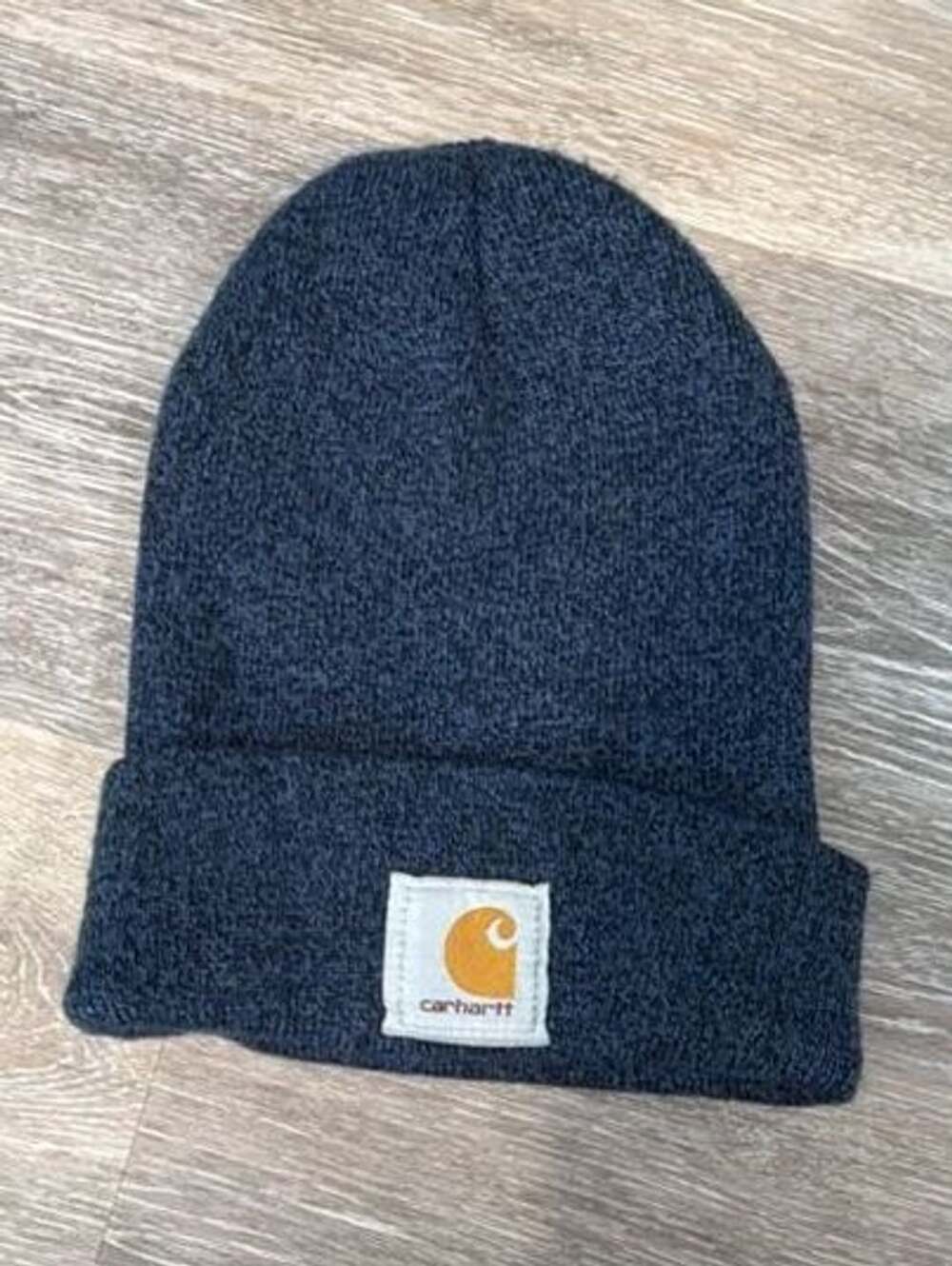 Carhartt A18 492 Watch Hat Beanie Blue Acrylic Ribbed Knit